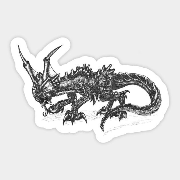 Salamander Sticker by steelwingakira